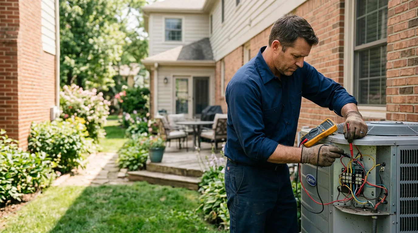 HVAC technician working near Laporte, MN
